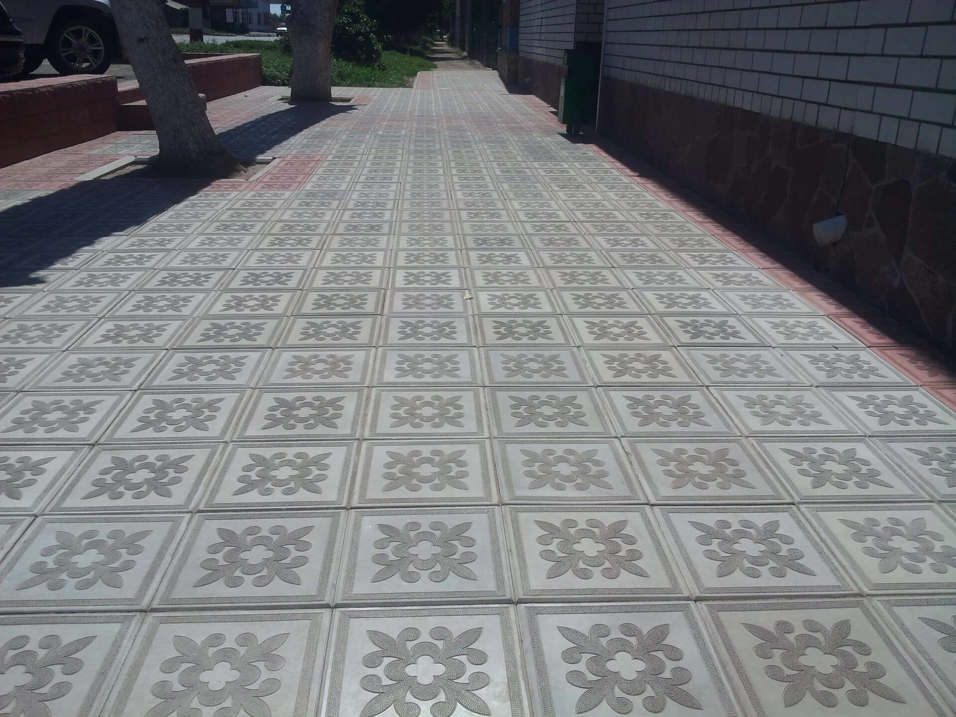 Тротуарная плитка гжель-квадрат